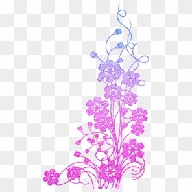 Floral Design, HD Png Download - flower line png