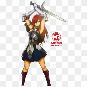 Render Fairy Tail Erza Scarlet - Erza Scarlet Heart Kreuz Armor, HD Png Download - erza scarlet png