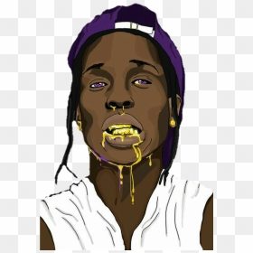 Rocky Drawing Asap - Asap Rocky Drawing Easy, HD Png Download - asap rocky png