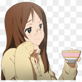 K On Yamanaka Sawako - Anime Girl Tea Sip, HD Png Download - k-on png