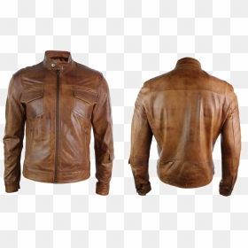 Biker Leather Jacket Png High Quality Image - Leather Jacket Mens Png, Transparent Png - leather jacket png