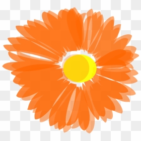 Blurry Orange Flower Svg Clip Arts - Orange Flowers Clip Art, HD Png Download - orange flower png