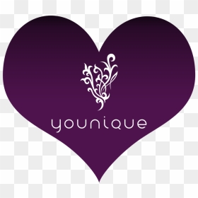 Younique Logo In Heart - Younique Logo, HD Png Download - younique logo png