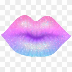 Transparent Glitter Lips~ - Heart, HD Png Download - gold lips png