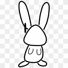 Rabbit Black And White Bunny Black And White Rabbit - Bunny Clipart Black And White, HD Png Download - white rabbit png