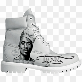 Fashion Fanart Tupac Timberland Boot Freetoedit - Custom Tupac Timberlands, HD Png Download - timberland png