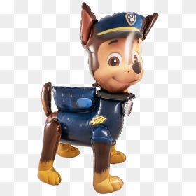 A Photo Of A Paw Patrol Chase Airwalker Balloon - Cartoon, HD Png Download - paw patrol rubble png