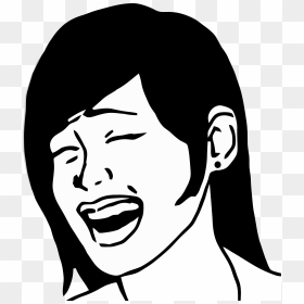 Transparent Funny Faces Png - Yao Ming Girl Meme, Png Download - rage meme png