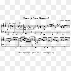 Fibonacci Composition - Svg - Lilypond, HD Png Download - fibonacci png