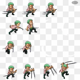 Cartoon , Png Download - Zoro One Piece Sprite, Transparent Png - zoro png