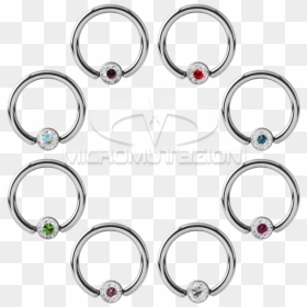 Titanium Crystal Flat Bcr For Upper Lip Smiley Piercing - Piercing Per Smiley, HD Png Download - lip piercing png