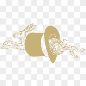 Wr Rabbit Gold Rotate, HD Png Download - white rabbit png