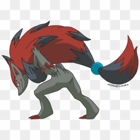 Zoroark- Normal Coloration By Xxsteefylovexx - Zorua Zoroark Mega Shiny Pokemon, HD Png Download - zoroark png