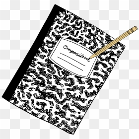 Composition Notebook And Pencil, HD Png Download - composition notebook png