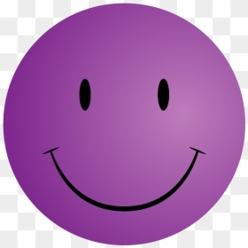 Smiley Face Symbols - Purple Smiley Face Png, Transparent Png - smily face png