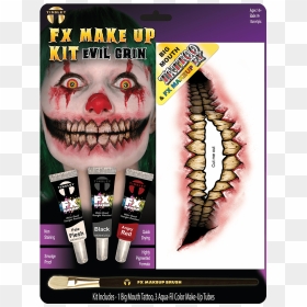 Zombie Makeup Kit, HD Png Download - evil mouth png
