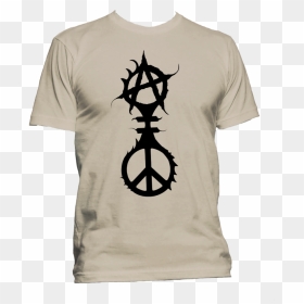 Anarchy Peace Mockup Mens Sand - Anarchy Symbol, HD Png Download - anarchy symbol png