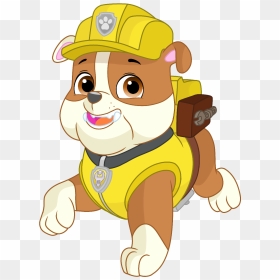 Show Accurate Rubble Paw Patrol - Cartoon, HD Png Download - paw patrol rubble png