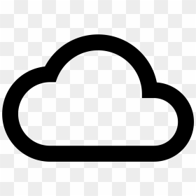 Cloud Icon Png Free Download - Transparent Cloud Computing Icon Png, Png Download - cloud drawing png