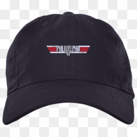 Philadelphia Top Gun Inspired Brushed Twill Unstructured - Baseball Cap, HD Png Download - top gun hat png