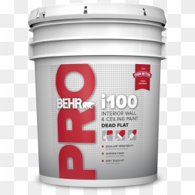 Behr Pro I105 Spray Flat Ceiling 5 Gallon Product Can - Behr Pro Exterior Satin, HD Png Download - spray can png