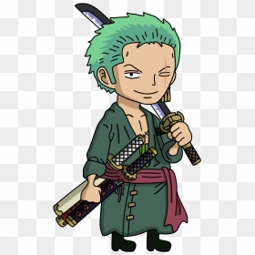 One Piece Zoro Chibi , Png Download - Zoro One Piece Clipart, Transparent Png - zoro png