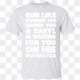 Daryl Dixon Shirts Run Like Zombie Behind & Daryl Waiting - Freddie Mercury Y Spiderman, HD Png Download - daryl dixon png