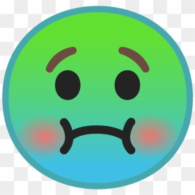 Nauseated Face Icon, HD Png Download - smily face png