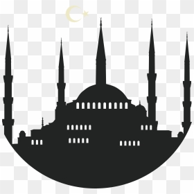 Ahmed Silhouette U0130znik Sultan Of Fatih Mosque Clipart - Sultan Ahmed Mosque, HD Png Download - mosque png