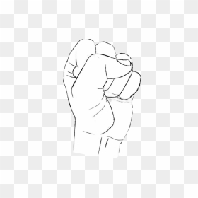 #blackpower #fist #freetoedit - Sketch, HD Png Download - black power fist png