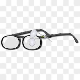 Loupe Glasses Clip Arts - Glasses, HD Png Download - eyeglasses png