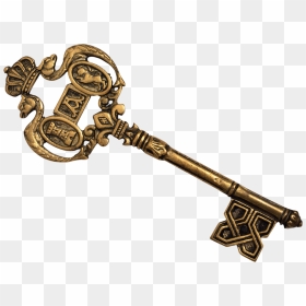 #retro #vintage #key #chave #antigo - Old Key Copper Png, Transparent Png - vintage key png