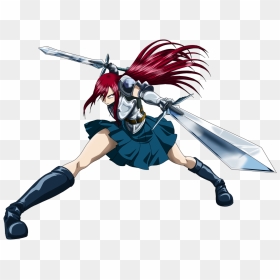 No Caption Provided - Armor Erza Fairy Tail, HD Png Download - erza scarlet png