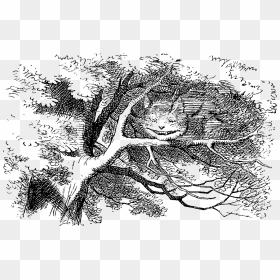 Sir John Tenniel Alice In Wonderland, HD Png Download - cheshire cat smile png
