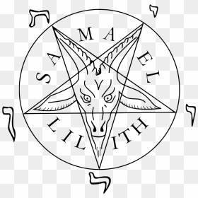 Satanic Pentagram Png, Transparent Png - baphomet png