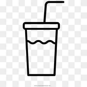 Soft Drink Coloring Page - Drink Colouring Png, Transparent Png - fountain drink png