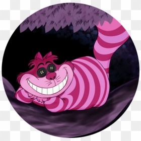 #buttoneyes #cheshirecat #cat #disney #aliceinwonderland - Alice In Wonderland Cartoon Were All Mad Here, HD Png Download - cheshire cat smile png