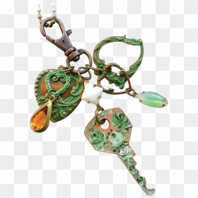 Earrings, HD Png Download - vintage key png