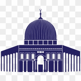 Mosque Clipart Aqsa - Vector Masjid Al Aqsa, HD Png Download - mosque png