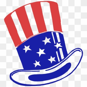 Uncle Sam Hat Clip Arts - American Top Hat Clipart, HD Png Download - top gun hat png