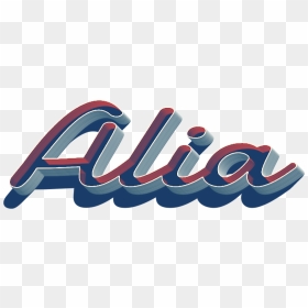 Alia Heart Name Transparent Png - Graphic Design, Png Download - ali-a png