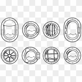 Porthole Icons Vector - Porthole Drawing, HD Png Download - porthole png