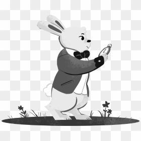 Cartoon, HD Png Download - white rabbit png