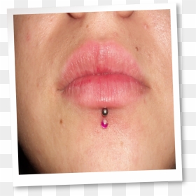 Close-up, HD Png Download - lip piercing png