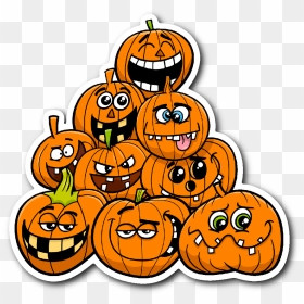 Calabazas De Halloween Dibujos Animados, HD Png Download - jack o lantern face png