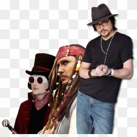 Johnny Depp In Willy Wonka And The Chocolate Factory, HD Png Download - mad hatter hat png