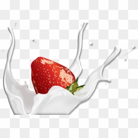 Water Splash Png Strawberry , Png Download - Champagne & Strawberries Png, Transparent Png - water splashing png