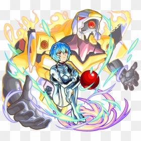 Monster Strike Rei, HD Png Download - rei ayanami png