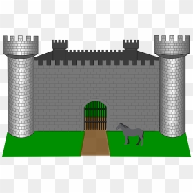 Fortress Clip Arts - Fort Gate Clipart, HD Png Download - fantasy border png