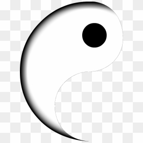 Transparent Yang Png - White Yin Yang Half, Png Download - yin and yang png